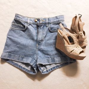 American Apparel High Waisted Shorts